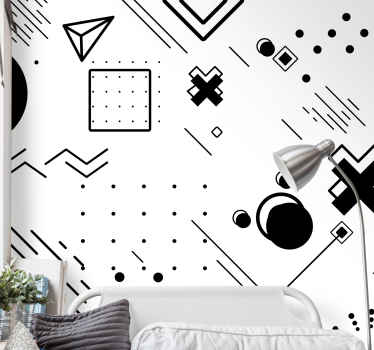 Fototapete Urbane Kunst Geometrische moderne kunst - TenStickers