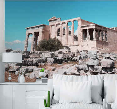 Fotomural cielo Acrópolis grecia diseño - TenVinilo