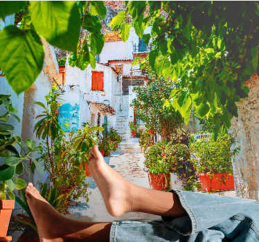 Fototapete Alte mediterrane straße - TenStickers