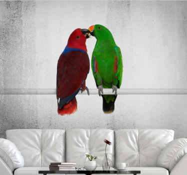 Fotomural animale Abrazar loros - TenVinilo