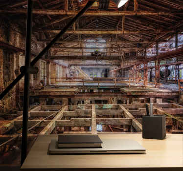 Fotomural moderno Interior de edificio industrial - TenVinilo