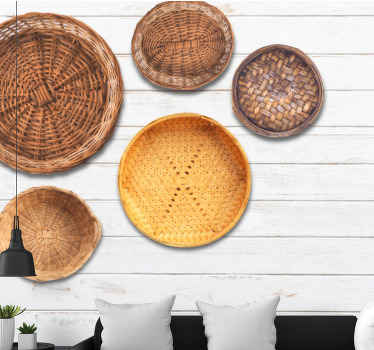 "boho" fali dekoráció absztrakt falfestmények - TenStickers