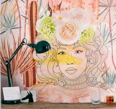 现代波西米亚艺术深思熟虑的壁画 - TenStickers