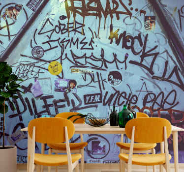 Graffiti wall design urban art wall  mural - TenStickers