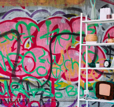 Fototapete Urbane Kunst Buntes graffiti-design - TenStickers