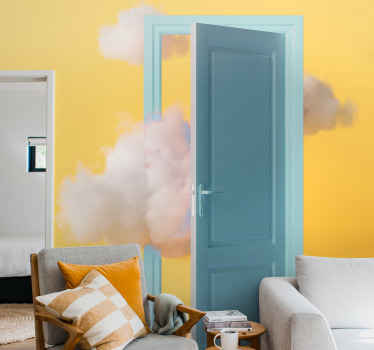 Papier peint mural art classique porte nuage - TenStickers