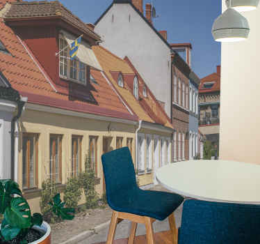 Ystad stadsbild fototapeta - Tenstickers