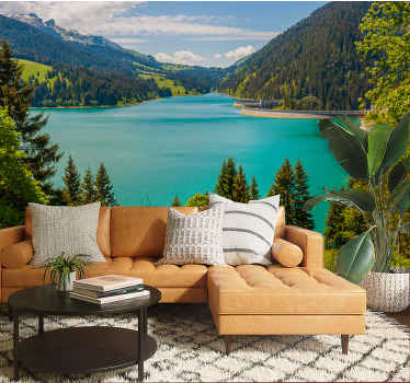 Fototapete See Bergsee im Sommer - TenStickers