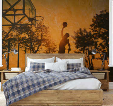 Fotomural gente mate baloncesto - TenVinilo