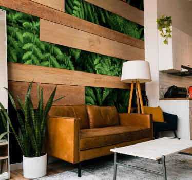 Frodige lag af grønt natur fototapet - TenStickers