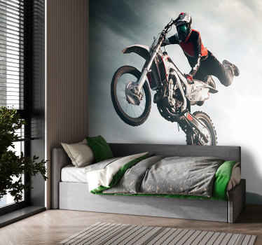Fotomural de motos salto motocross - TenVinilo