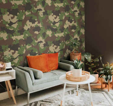 Fotobehang camouflage patroon - TenStickers