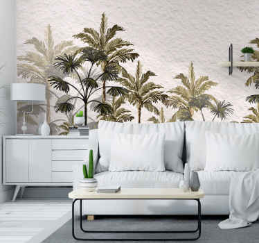 Papier peint panoramique palmiers - TenStickers