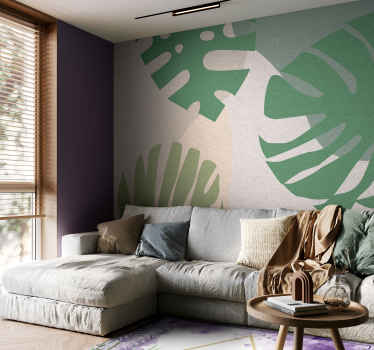 Papier peint panoramique feuilles de palmier - TenStickers