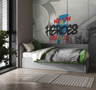 We can be heroes urban wall murals - TenStickers
