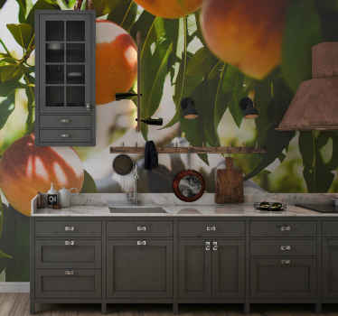 Peach tree photo wall mural - TenStickers