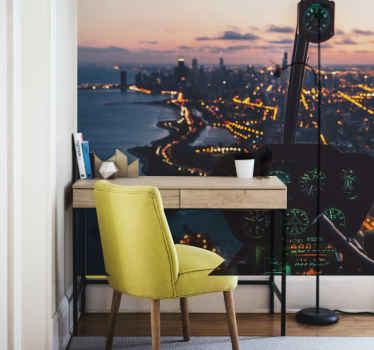 Helicopter view photo mural - TenStickers