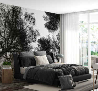 Papier peint panoramique arbre vu d'en bas - TenStickers