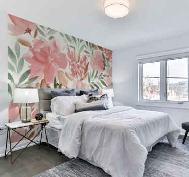 Panoramska tapeta papier peint panoramique florale - TenStickers