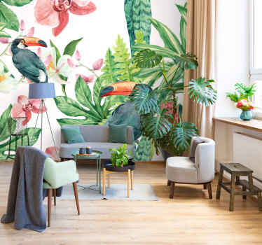 Papier peint panoramique tropical - TenStickers