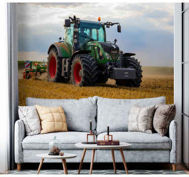 tractor landscape  wall mural - TenStickers