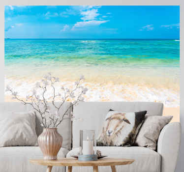 Fotomural de mar playa cristalina - TenVinilo