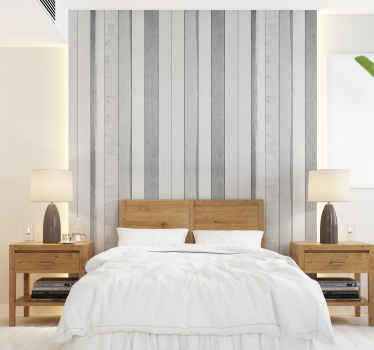 white aged slats Wood Wall Mural - TenStickers