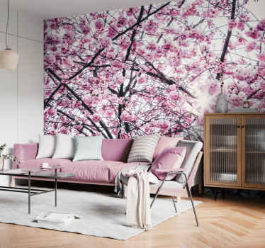 cherry blossom tree wall mural - TenStickers