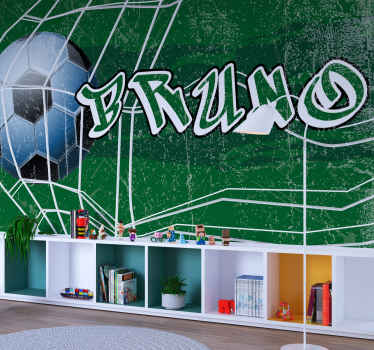 grafitti goal with name Teenage wall murals - TenStickers
