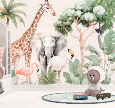 Fototapeten weitere Tiere savannenlandschaft - TenStickers