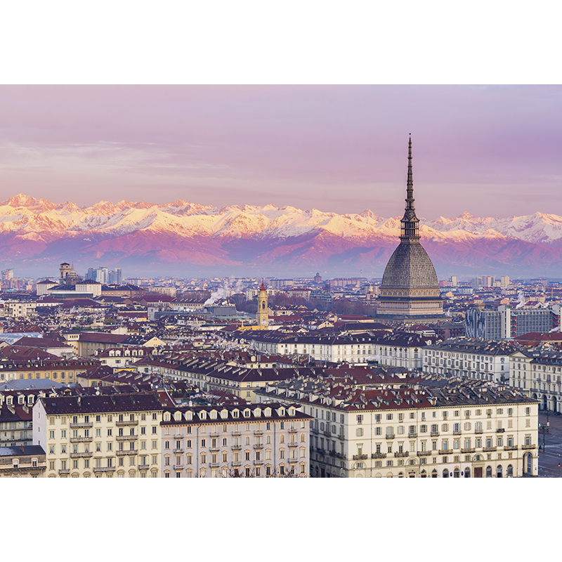 Fotomurale di Torino con vista aerea - TenStickers