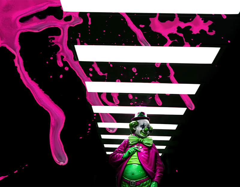 The joker living room wall mural TenStickers