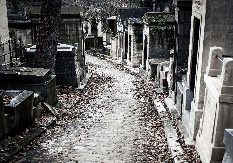 Fototapete Wohnzimmer Der Friedhof Von Pere Lachaise Tenstickers