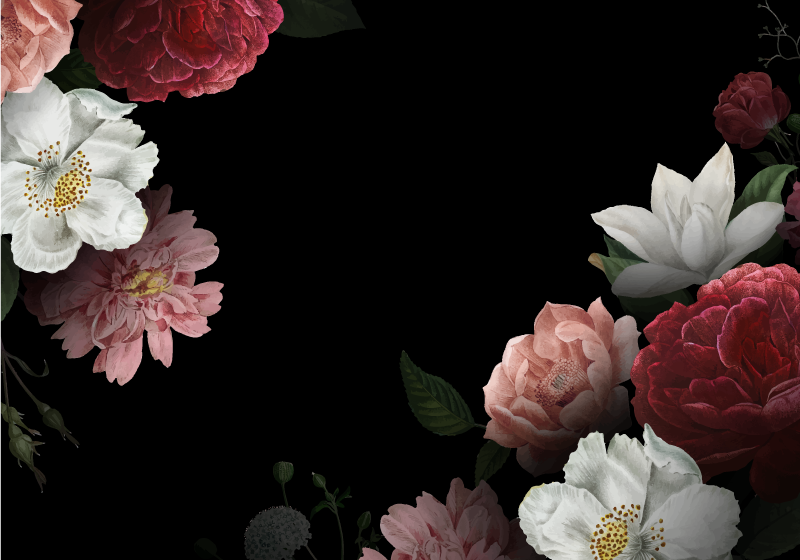 Muriva Lipsy Floral Wallpaper  Balck 144053  wwwbatleydiycouk