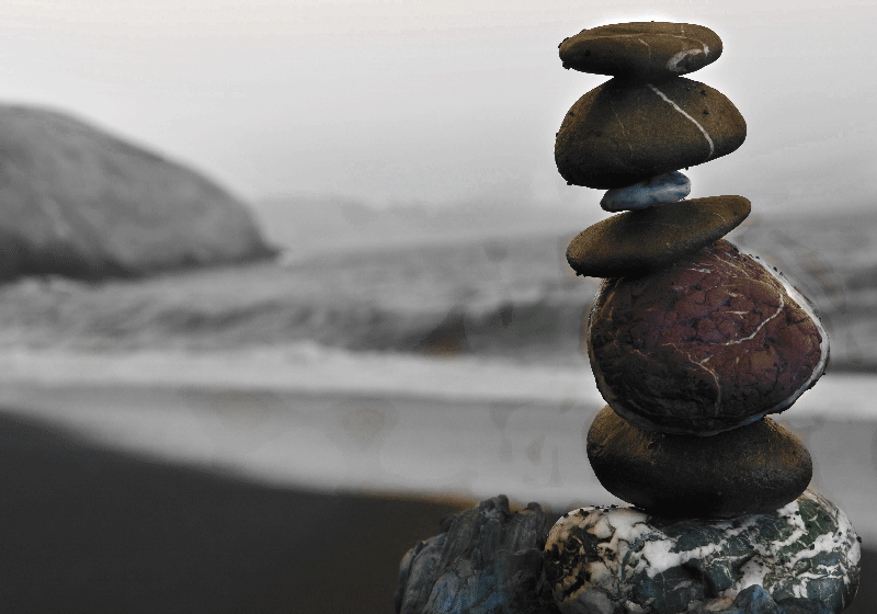 Zen tower rocks zen mural TenStickers