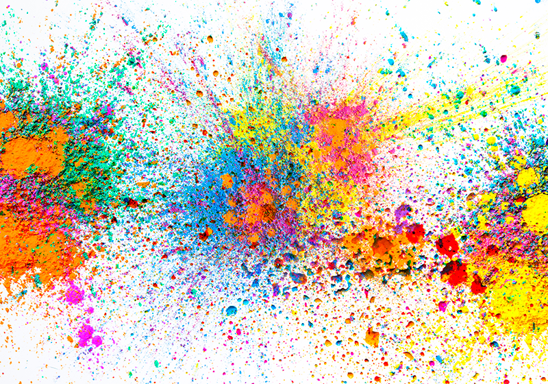 Mural Mapa Mundi Acuarela Colores Vivos. Explosión de Color