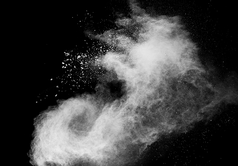 Murais de parede de casamento de explosão de pó branco - TenStickers