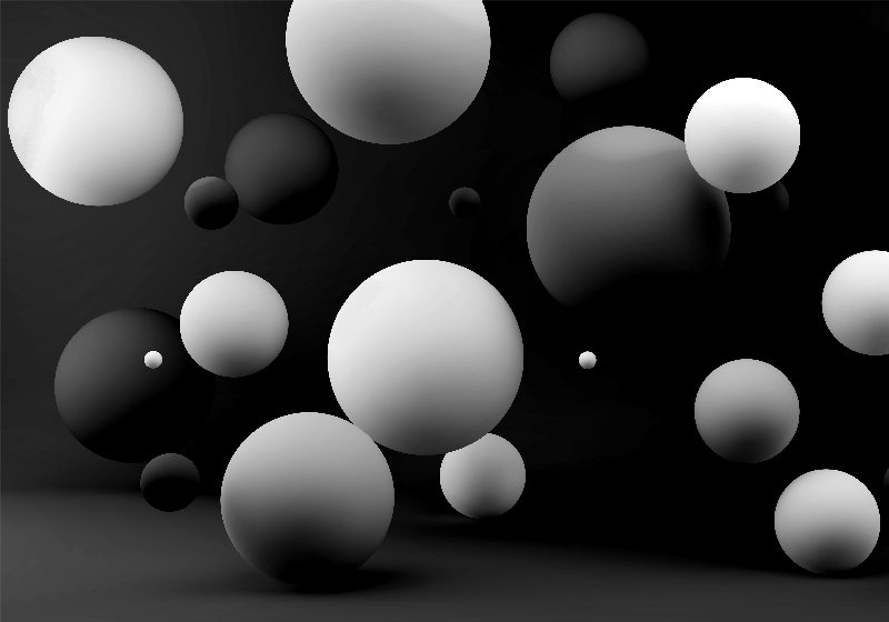 White spheres on a black background 3d mural wallpaper - TenStickers