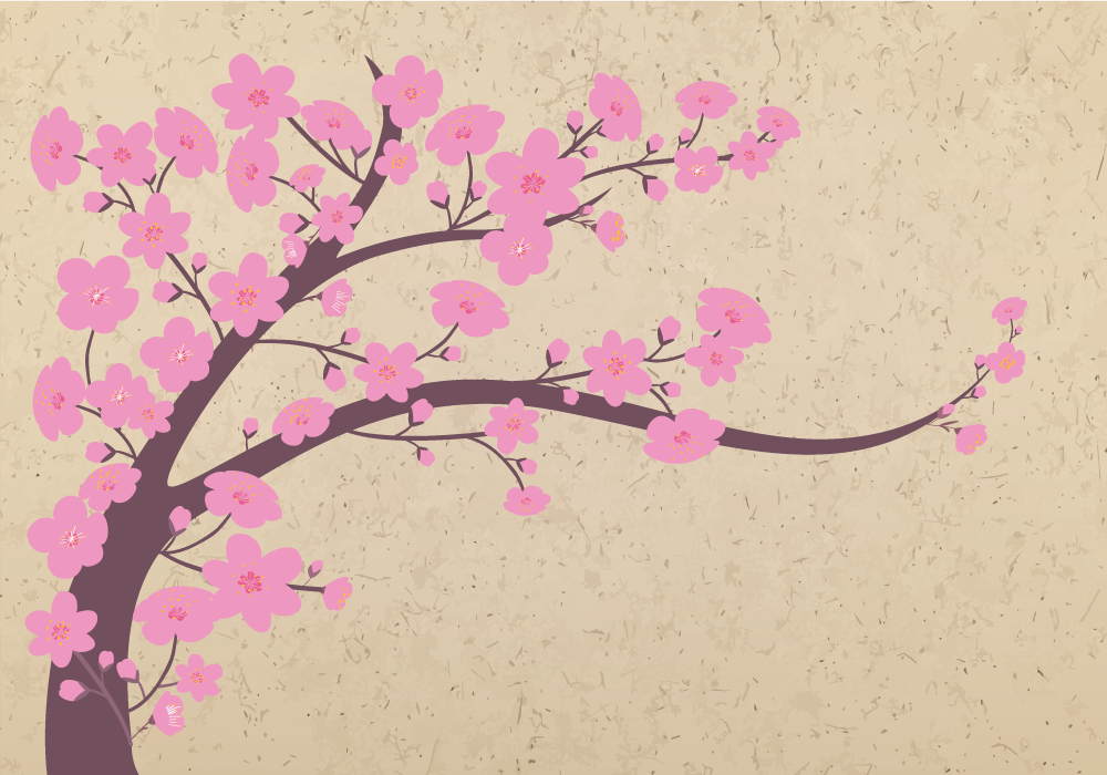 ベージュの3d壁壁画とピンクの花 Tenstickers ベージュの3d壁壁画とピンクの花 Tenstickers