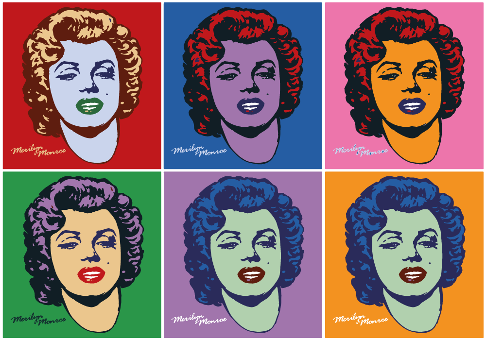 Ja Undvigende Ufrugtbar Fotomurale arte urbana Marilyn monroe pop art - TenStickers