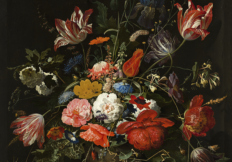 Fototapete Blumen lebendiger blumenstrauß - TenStickers