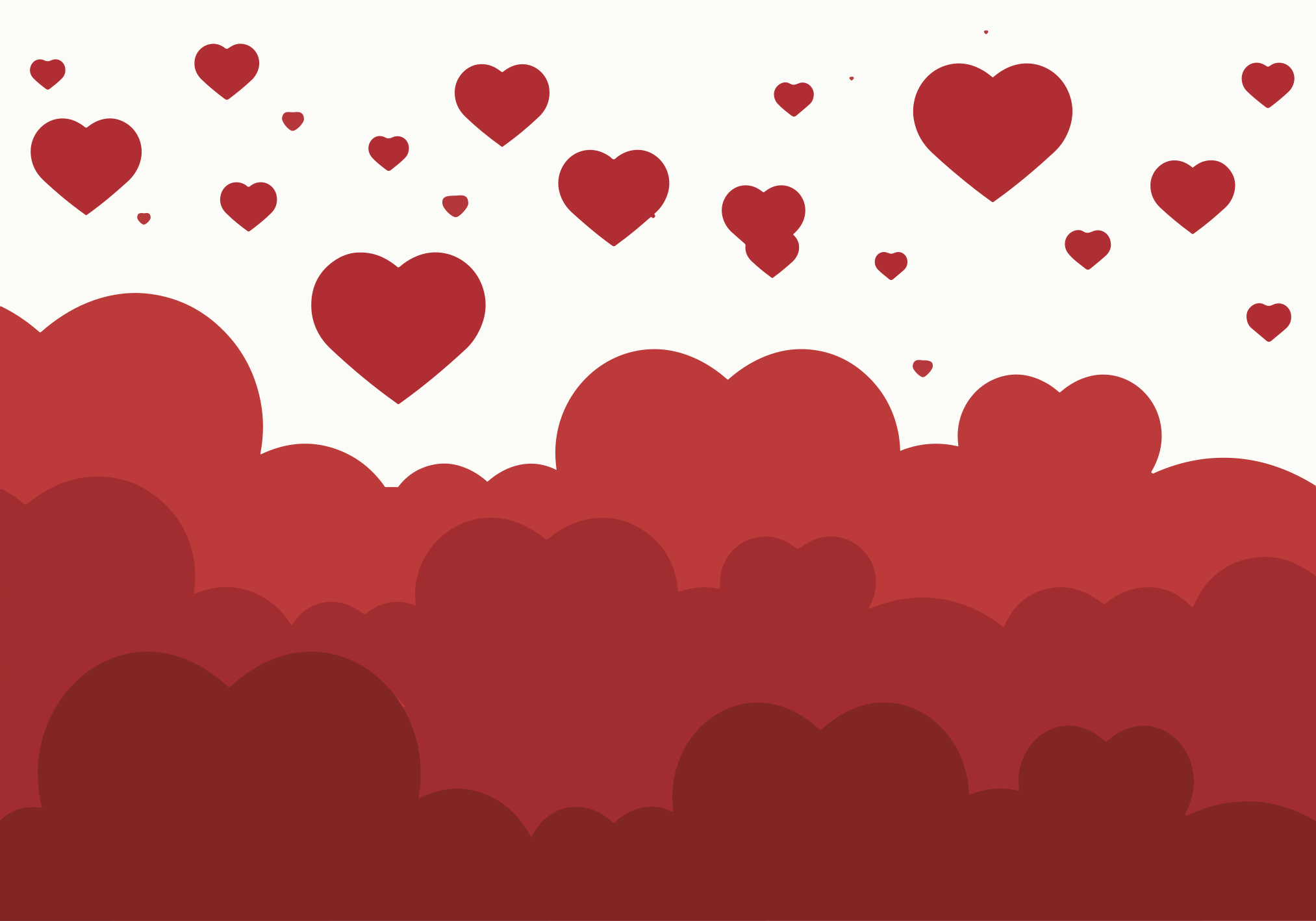 Wall Mural Red heart