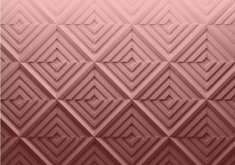 Pink geometrical abstraction 3d mural wallpaper - TenStickers