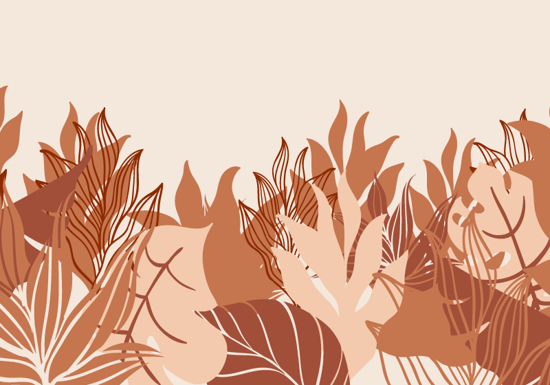 Tropical landscape Terracotta wall mural