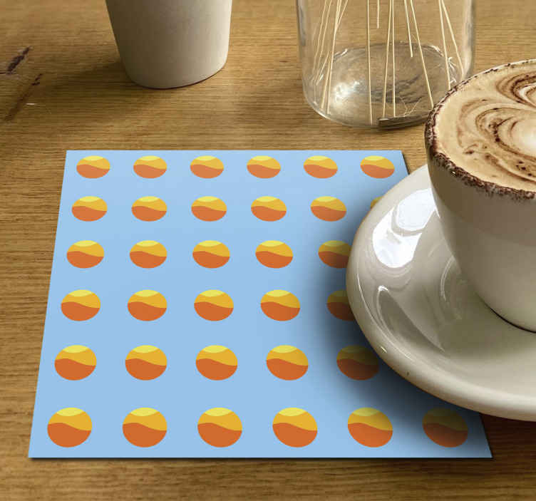 Sous verre moderne motif circulaire coloré - TenStickers