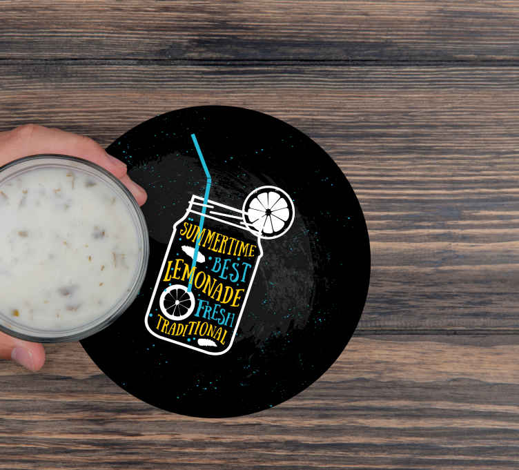Sous verre moderne jar de limonade rafraîchissante - TenStickers