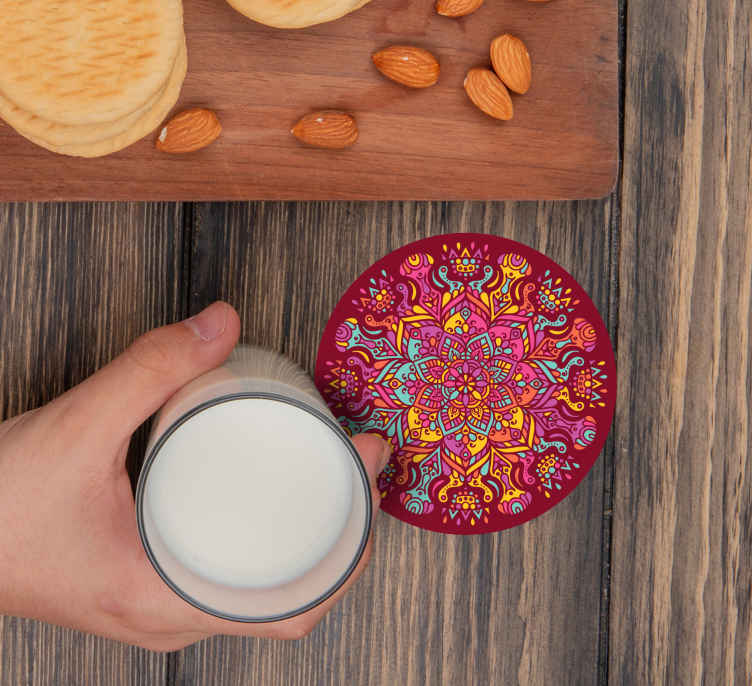 Sous verre bière imprimé botanique vivant - TenStickers