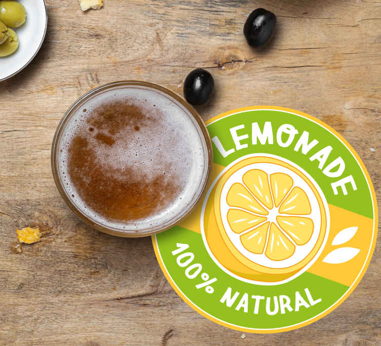 Dessous de verre vintage limonade 100% naturelle - TenStickers