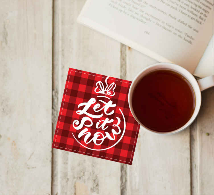 Posavasos navidad Feliz decorativo