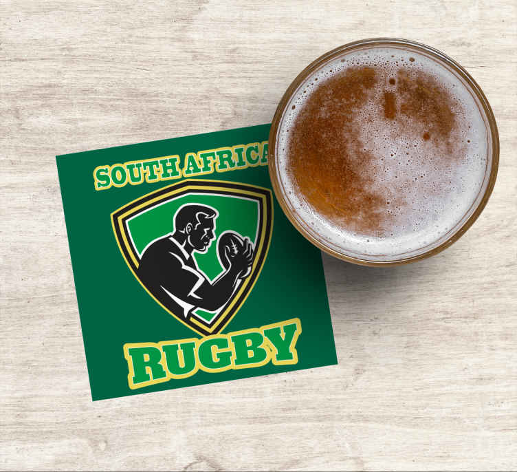 South Africa Rugby more coasters - TenStickers
